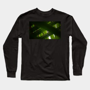 Criss-Crossed Palm Fronds Long Sleeve T-Shirt